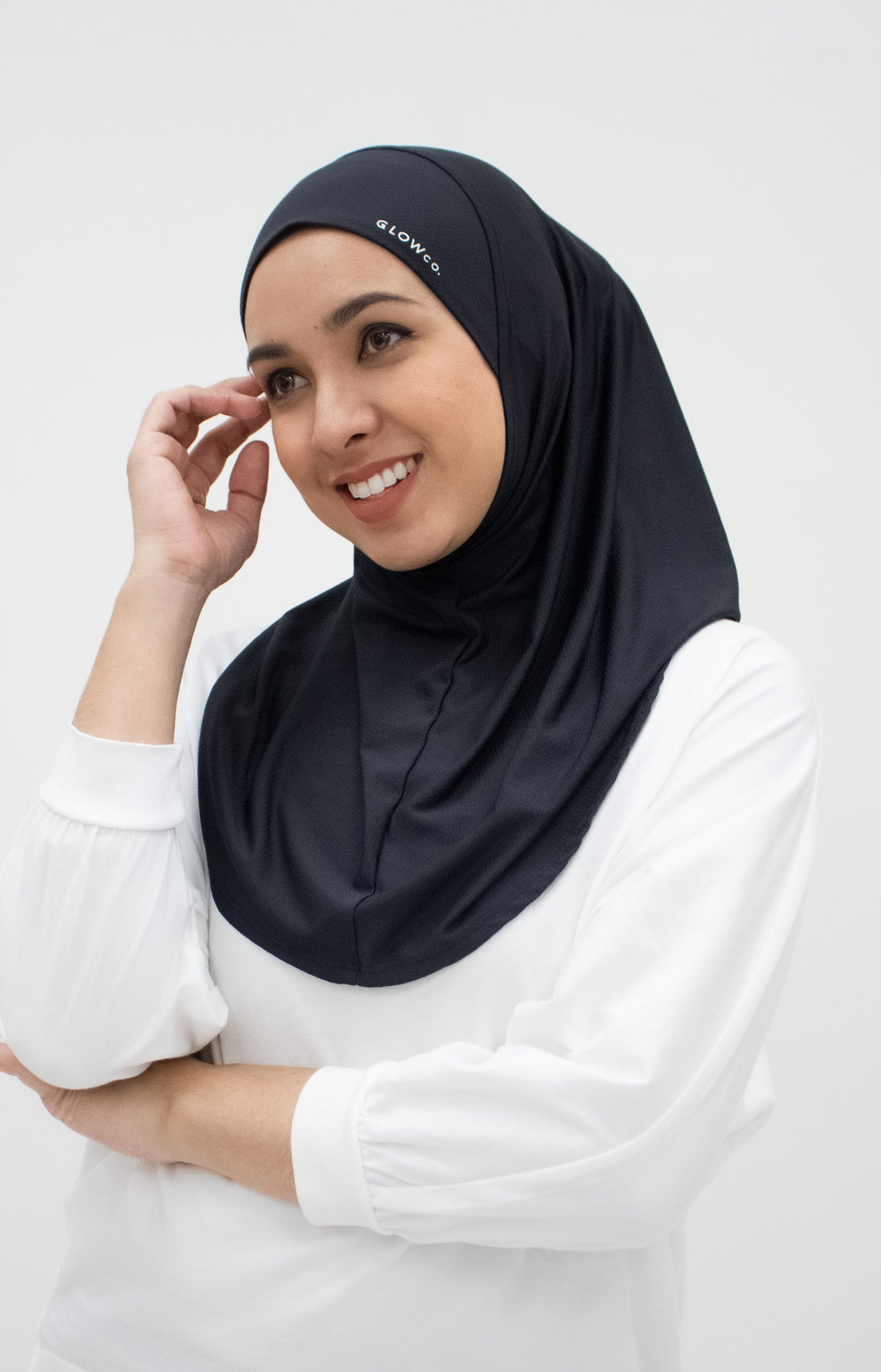 Sports Hijabs GLOWco Exclusive Instant Mini in Black