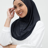Sports Hijabs GLOWco Exclusive Instant Mini in Black