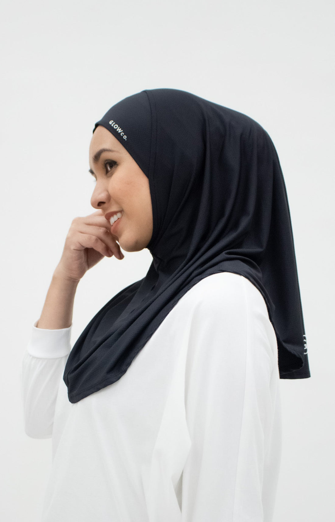 Sports Hijabs GLOWco Exclusive Instant Mini in Black