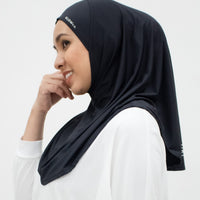 Sports Hijabs GLOWco Exclusive Instant Mini in Black