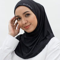 Sports Hijabs GLOWco Exclusive Instant Mini in Black