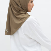 Sports Hijabs GLOWco Exclusive Instant Mini in Cocoa Brown