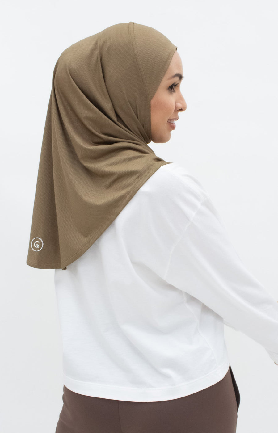 Sports Hijabs GLOWco Exclusive Instant Mini in Cocoa Brown