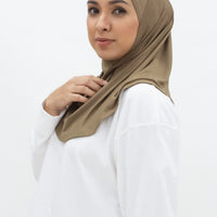 Sports Hijabs GLOWco Exclusive Instant Mini in Cocoa Brown