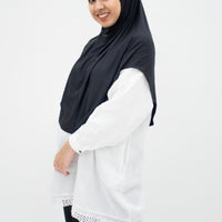 Sports Hijabs GLOWco Exclusive Instant Sports Khimar in Black