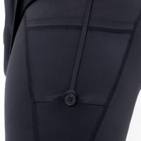 Swimwear GLOWco Exclusive Island Pleats Swimwear in Black