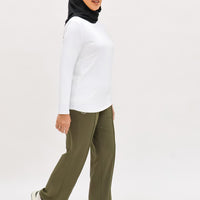 Bottoms GLOWco Exclusive Loose Pants 2.0 in Army Green