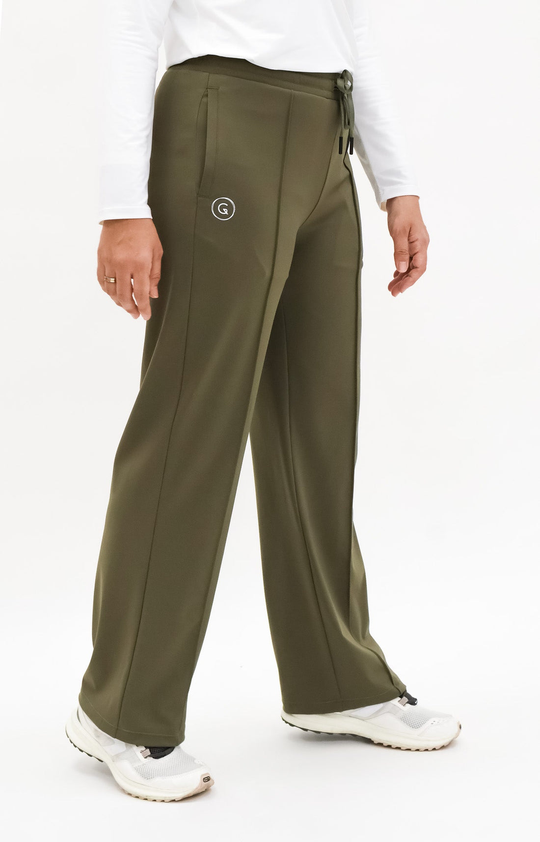 Bottoms GLOWco Exclusive Loose Pants 2.0 in Army Green