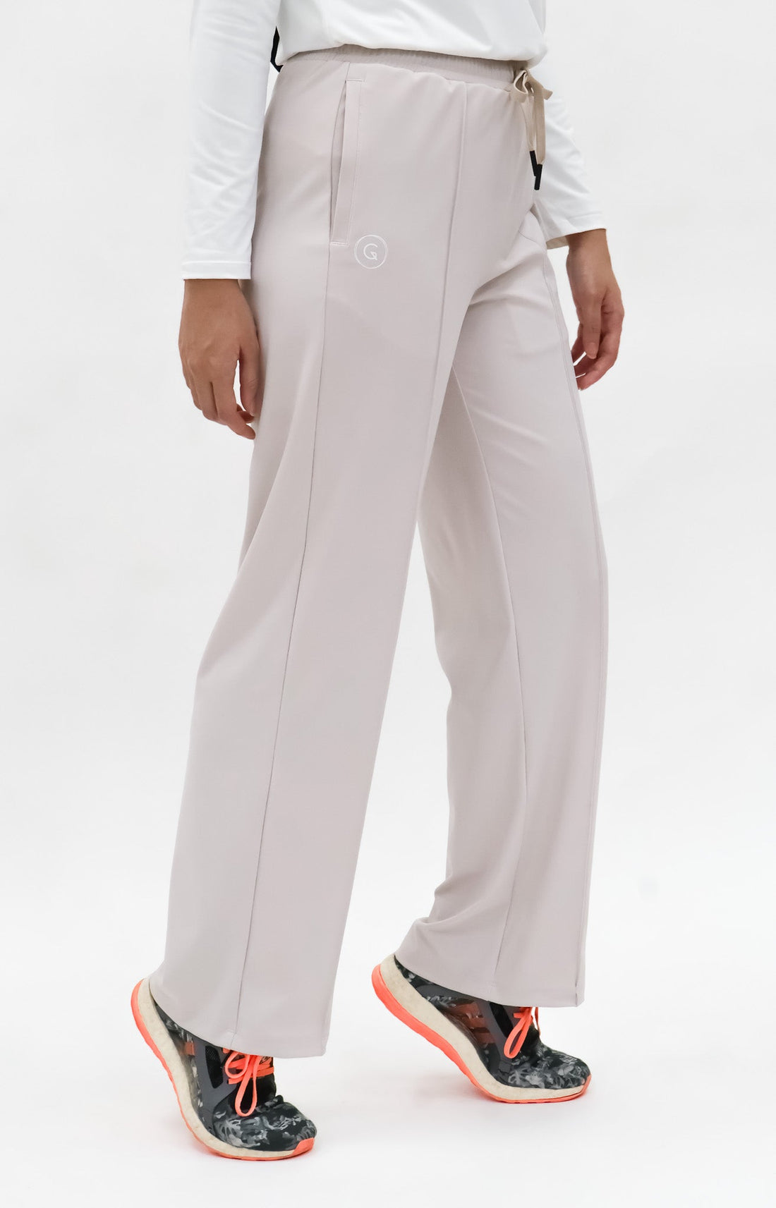 Bottoms GLOWco Exclusive Loose Pants 2.0 in Pearl