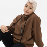 Tops GLOWco Exclusive Oversized Hoodie in Chestnut