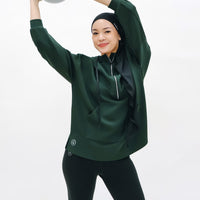Tops GLOWco Exclusive Oversized Hoodie in Emerald