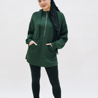 Tops GLOWco Exclusive Oversized Hoodie in Emerald