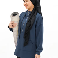 Tops GLOWco Exclusive Oversized Hoodie in French Navy