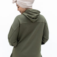 Tops GLOWco Exclusive Oversized Hoodie in Olive