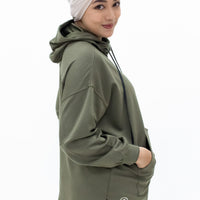 Tops GLOWco Exclusive Oversized Hoodie in Olive