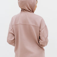 Tops GLOWco Exclusive Oversized Hoodie in Rosy Brown