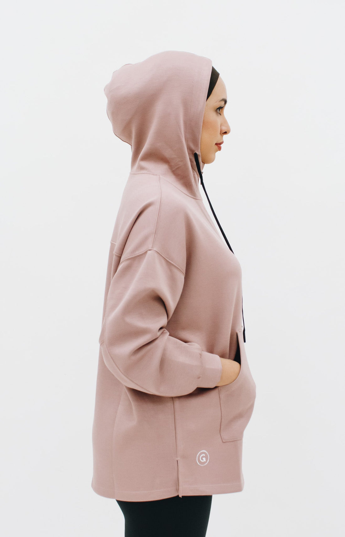 Tops GLOWco Exclusive Oversized Hoodie in Rosy Brown