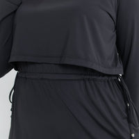 Swimwear GLOWco Exclusive Seaside Layered Swimwear in Black