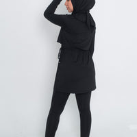 Swimwear GLOWco Exclusive Seaside Layered Swimwear in Black