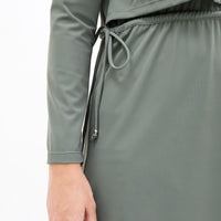 Swimwear GLOWco Exclusive Seaside Layered Swimwear in Sage Green