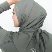 Swimwear GLOWco Exclusive Seaside Layered Swimwear in Sage Green