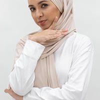 Sports Hijabs GLOWco Exclusive Tie Back MAXI Shawl in Barely Blush