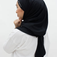 Sports Hijabs GLOWco Exclusive Tie Back MAXI Shawl in Black