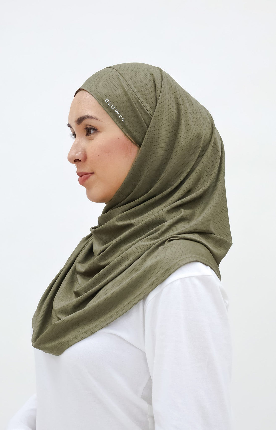 Sports Hijabs GLOWco Exclusive Tie Back MAXI Shawl in Burnt Olive