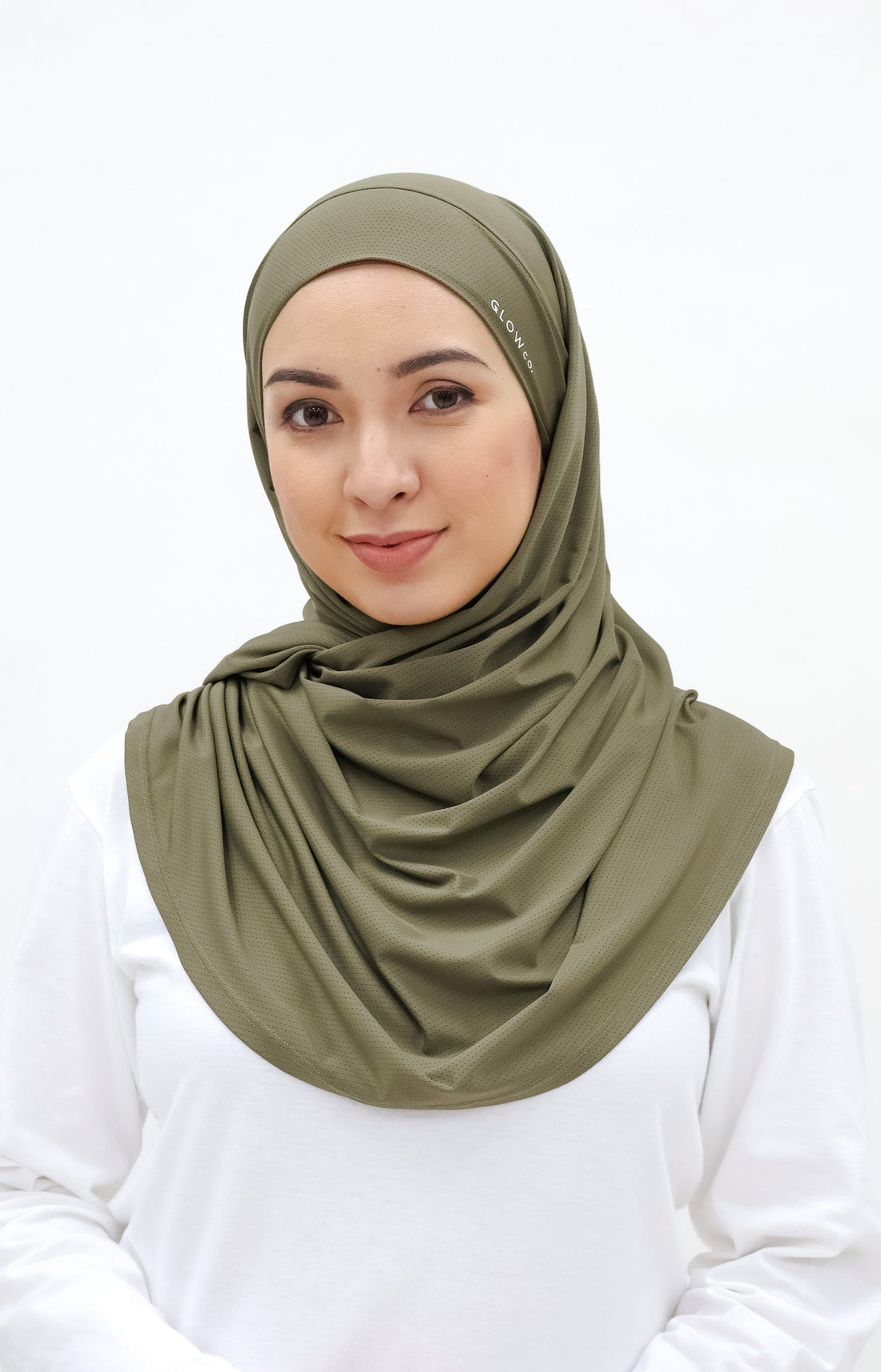 Sports Hijabs GLOWco Exclusive Tie Back MAXI Shawl in Burnt Olive
