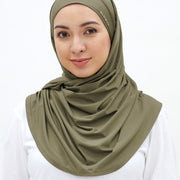 Sports Hijabs GLOWco Exclusive Tie Back MAXI Shawl in Burnt Olive