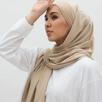 Sports Hijabs GLOWco Exclusive Tie Back MAXI Shawl in Cuban Sand