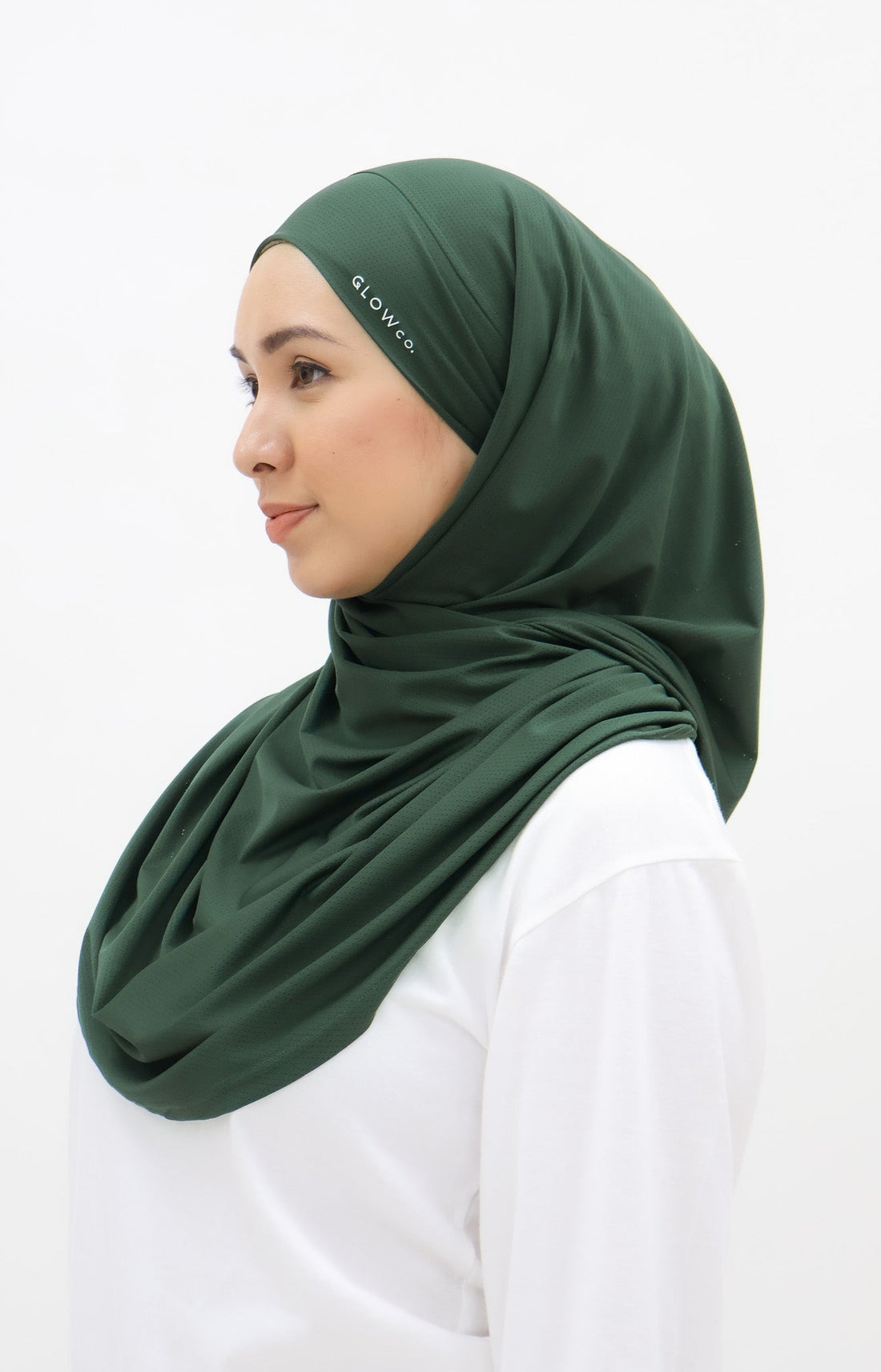 Sports Hijabs GLOWco Exclusive Tie Back MAXI Shawl in Deep Forest