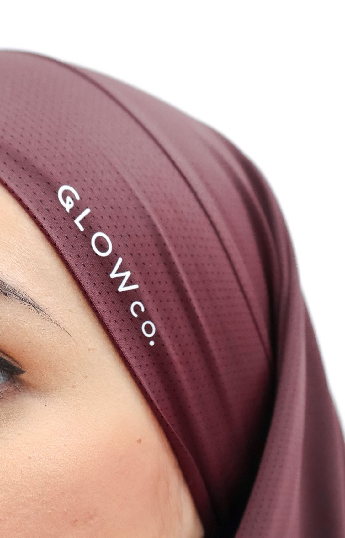 Sports Hijabs GLOWco Exclusive Tie Back MAXI Shawl in Deep Red