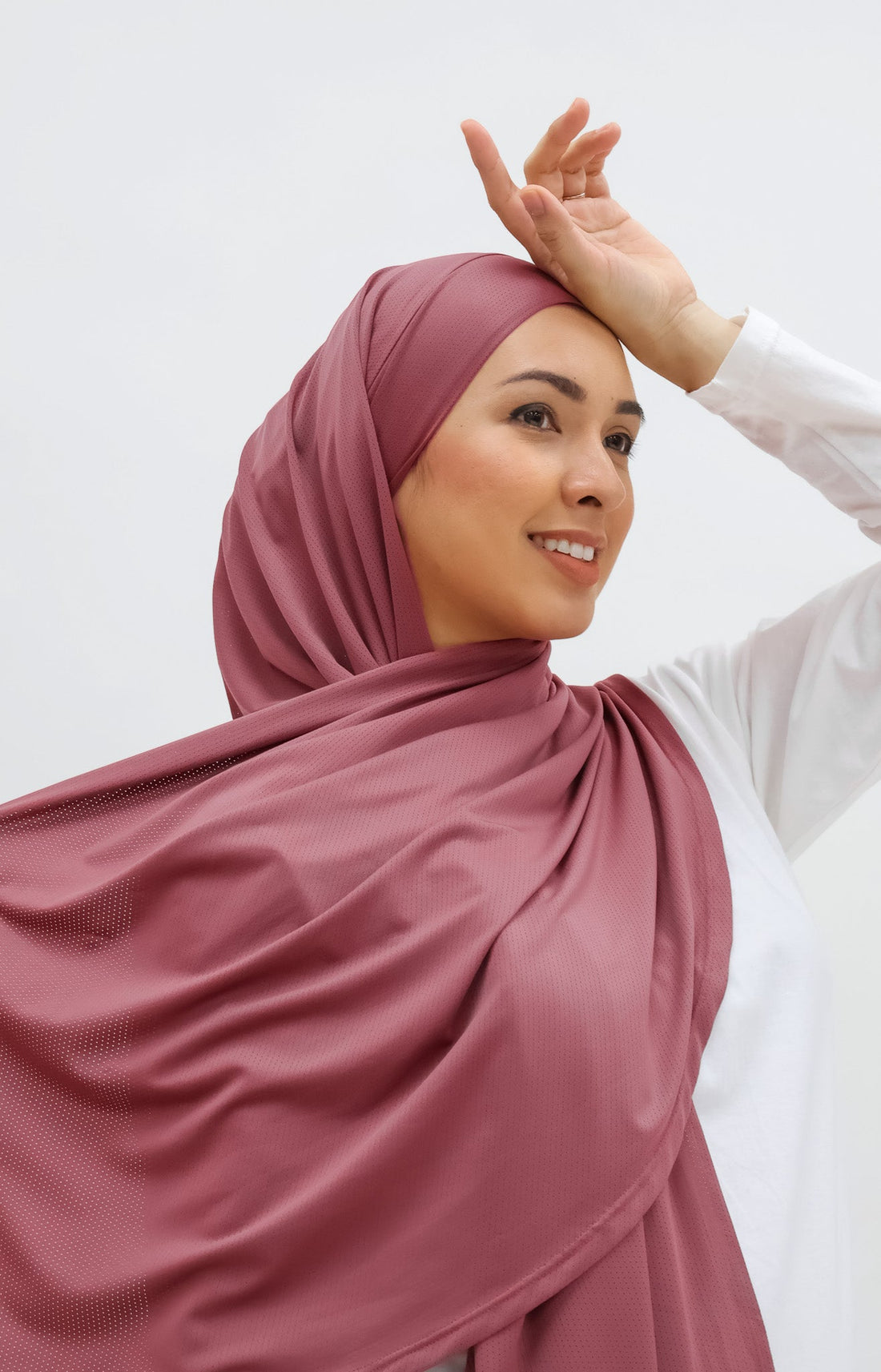Sports Hijabs GLOWco Exclusive Tie Back MAXI Shawl in Wild Berry