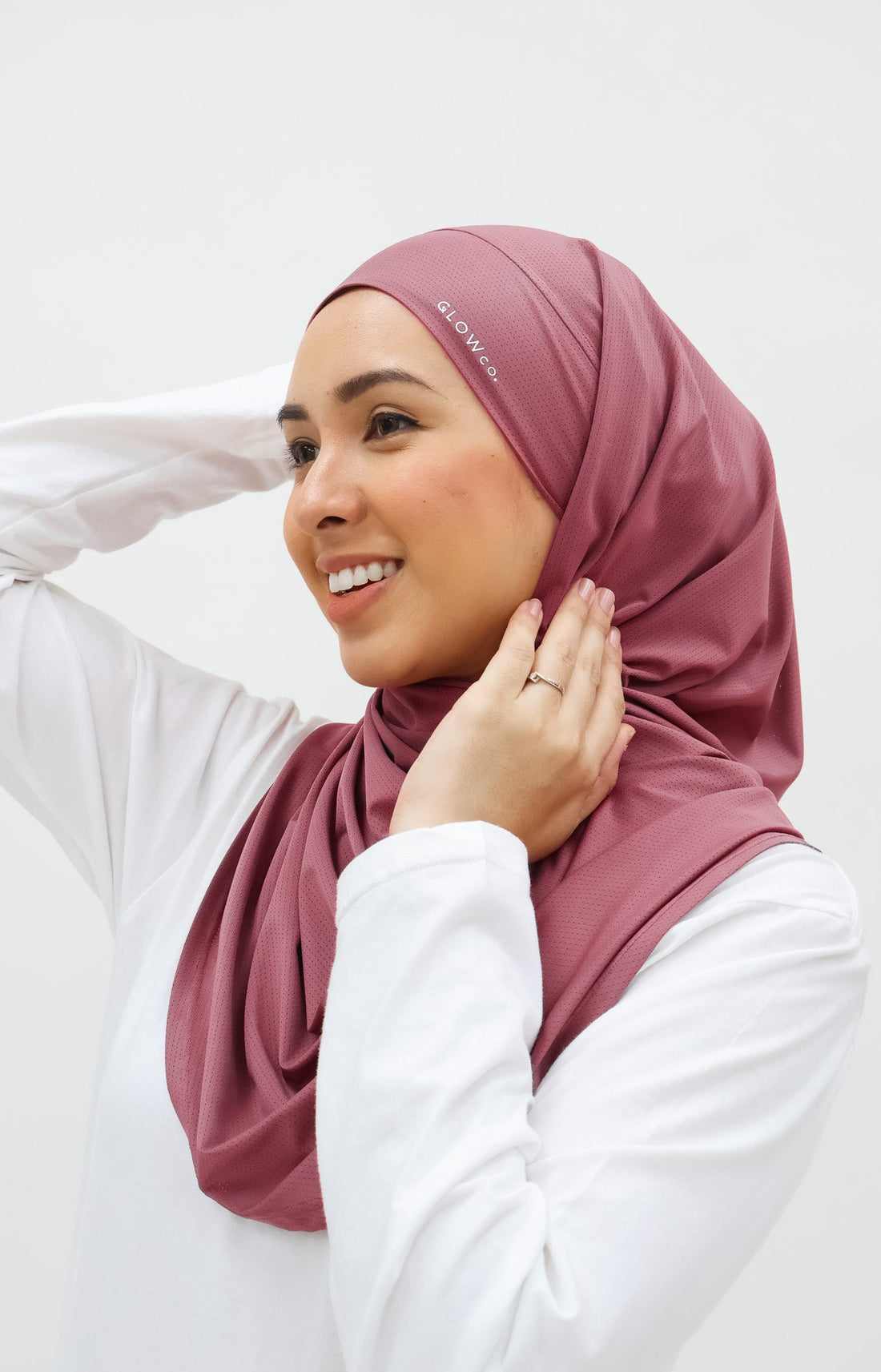Sports Hijabs GLOWco Exclusive Tie Back MAXI Shawl in Wild Berry