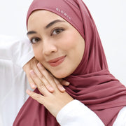 Sports Hijabs GLOWco Exclusive Tie Back Regular Shawl in Wild Berry