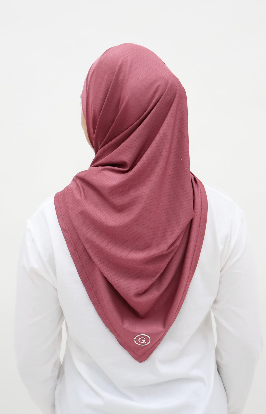 Sports Hijabs GLOWco Exclusive Tie Back Regular Shawl in Wild Berry