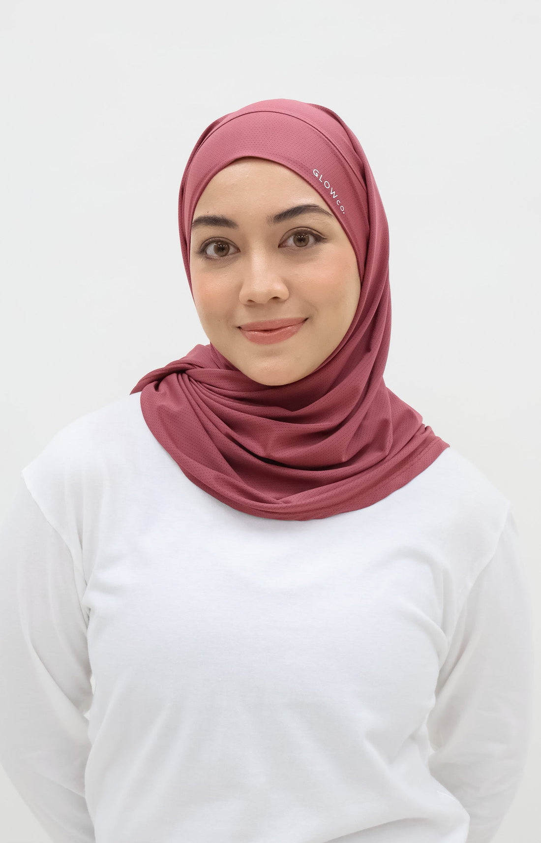 Sports Hijabs GLOWco Exclusive Tie Back Regular Shawl in Wild Berry