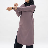 Tops GLOWco Exclusive Ultra Light Active Long Tunic in Desert Mauve