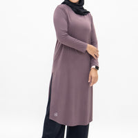Tops GLOWco Exclusive Ultra Light Active Long Tunic in Desert Mauve