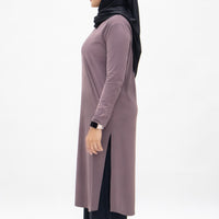 Tops GLOWco Exclusive Ultra Light Active Long Tunic in Desert Mauve