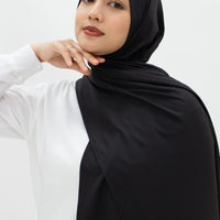 Sports Hijabs GLOWco Exclusive Wrap Shawl in Black