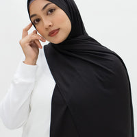 Sports Hijabs GLOWco Exclusive Wrap Shawl in Black