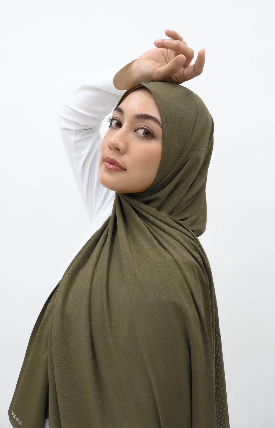 Sports Hijabs GLOWco Exclusive Wrap Shawl in Burnt Olive