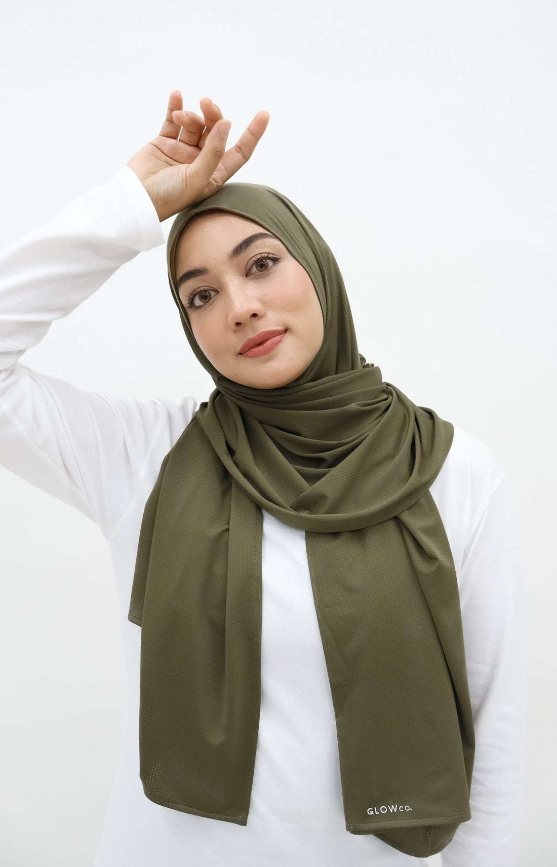 Sports Hijabs GLOWco Exclusive Wrap Shawl in Burnt Olive