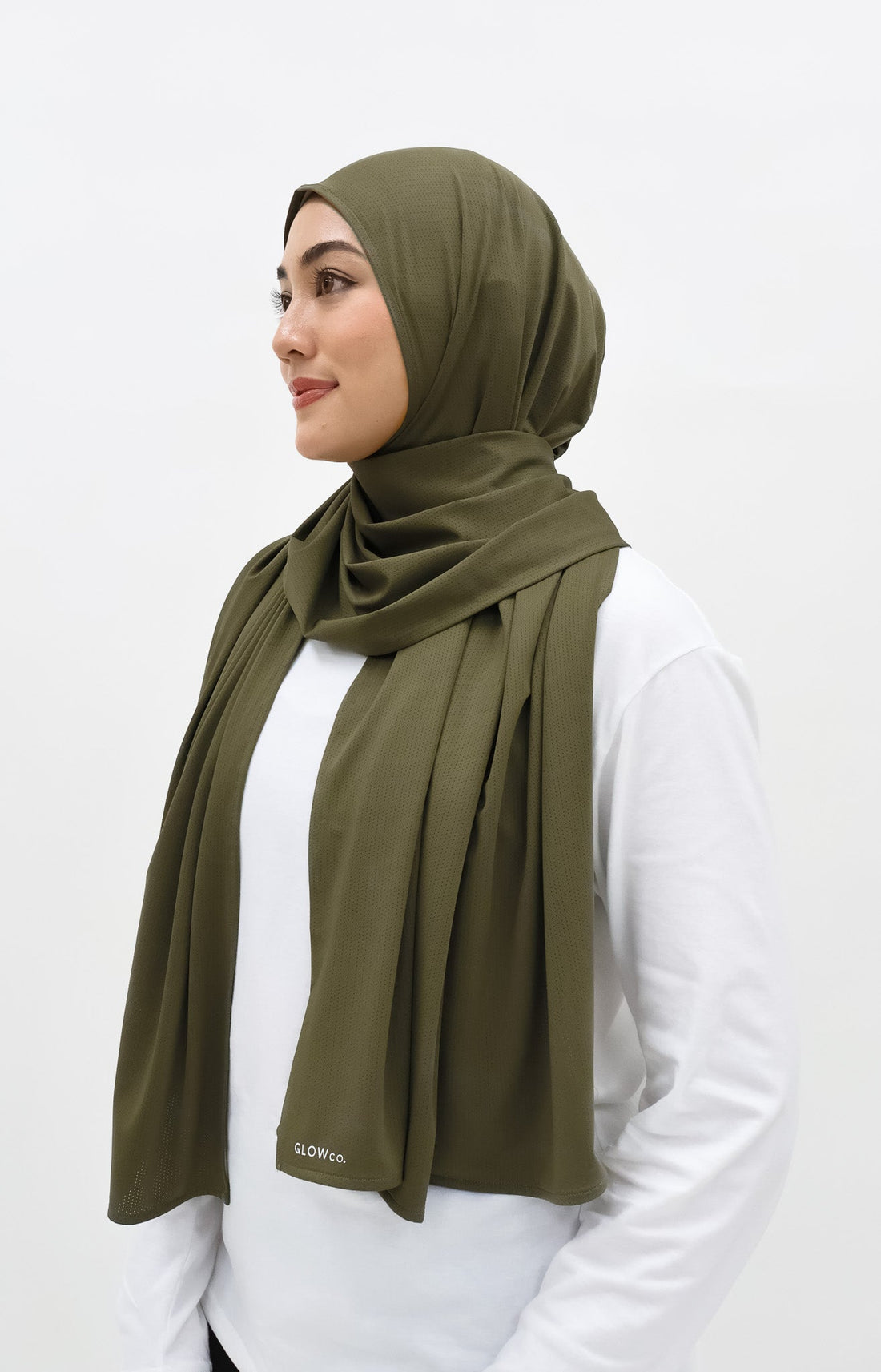 Sports Hijabs GLOWco Exclusive Wrap Shawl in Burnt Olive