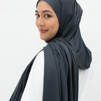 Sports Hijabs GLOWco Exclusive Wrap Shawl in Charcoal Grey