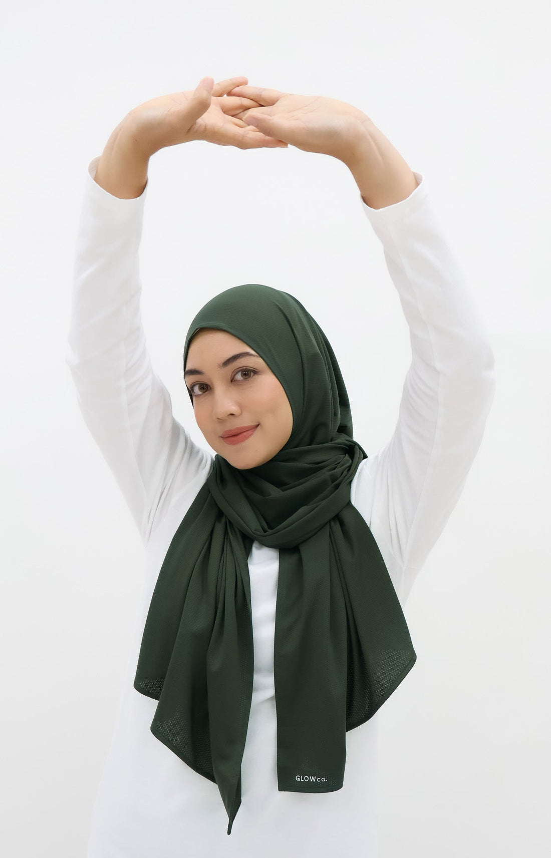 Sports Hijabs GLOWco Exclusive Wrap Shawl in Deep Forest