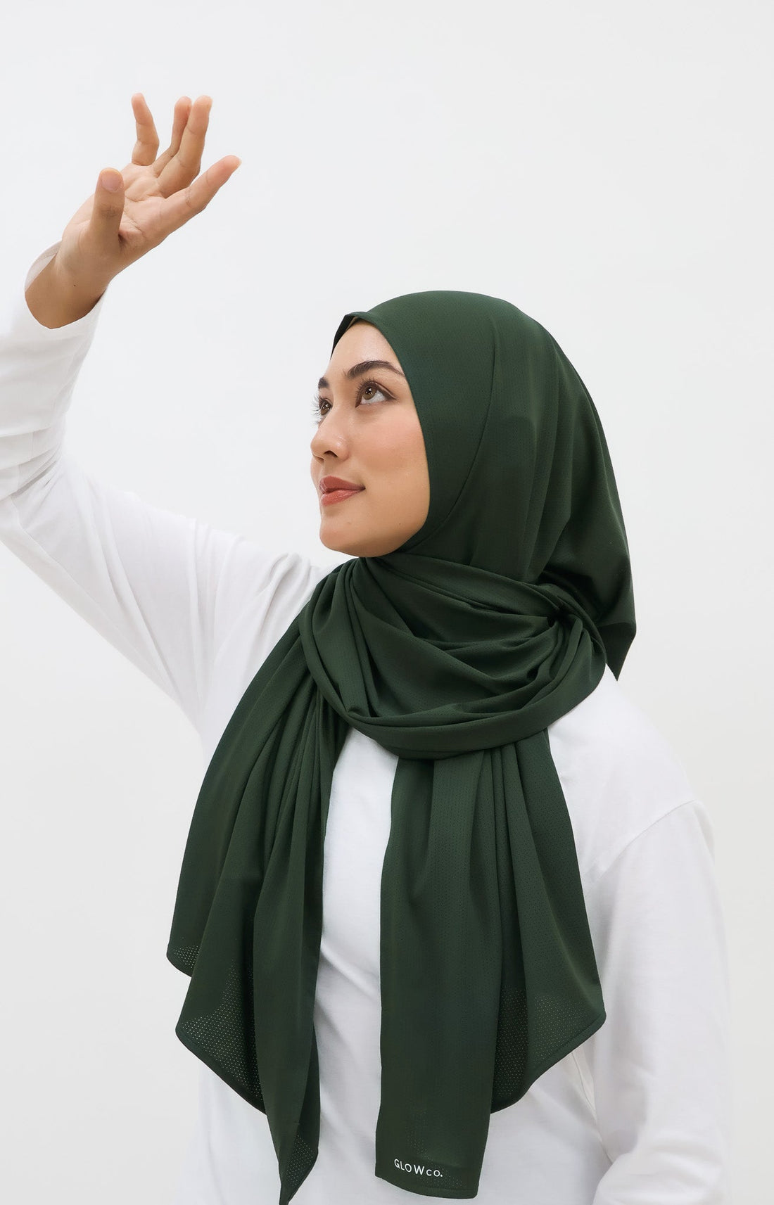 Sports Hijabs GLOWco Exclusive Wrap Shawl in Deep Forest