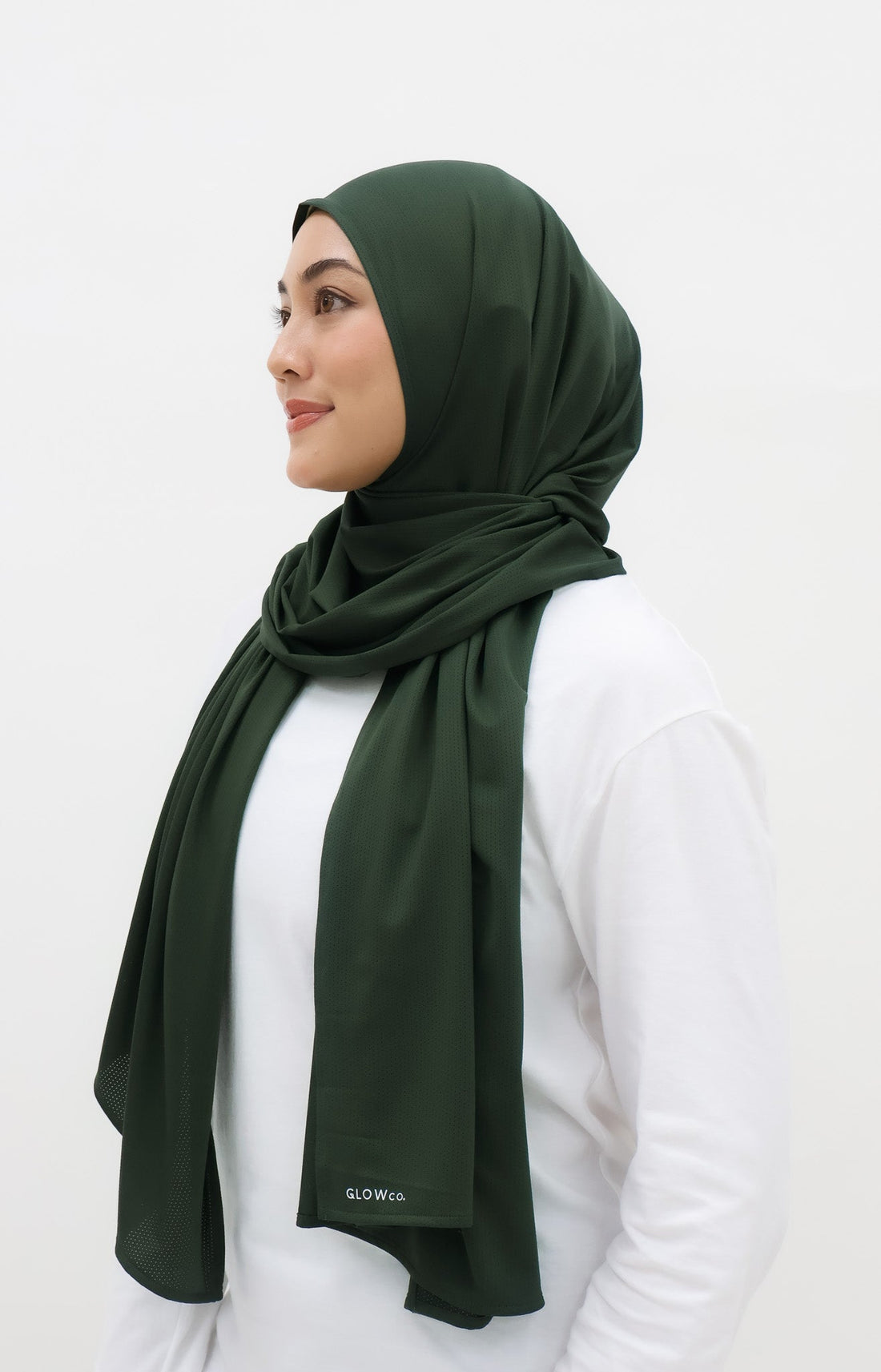 Sports Hijabs GLOWco Exclusive Wrap Shawl in Deep Forest